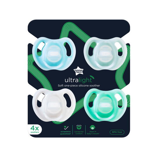 Tommee Tippee Ultra-Light Silicone Soother (0-6 months) image number 1